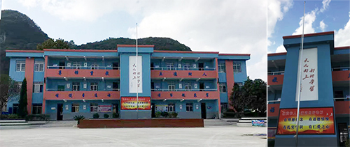 學(xué)校假期不趕工，外墻涂裝一步到位